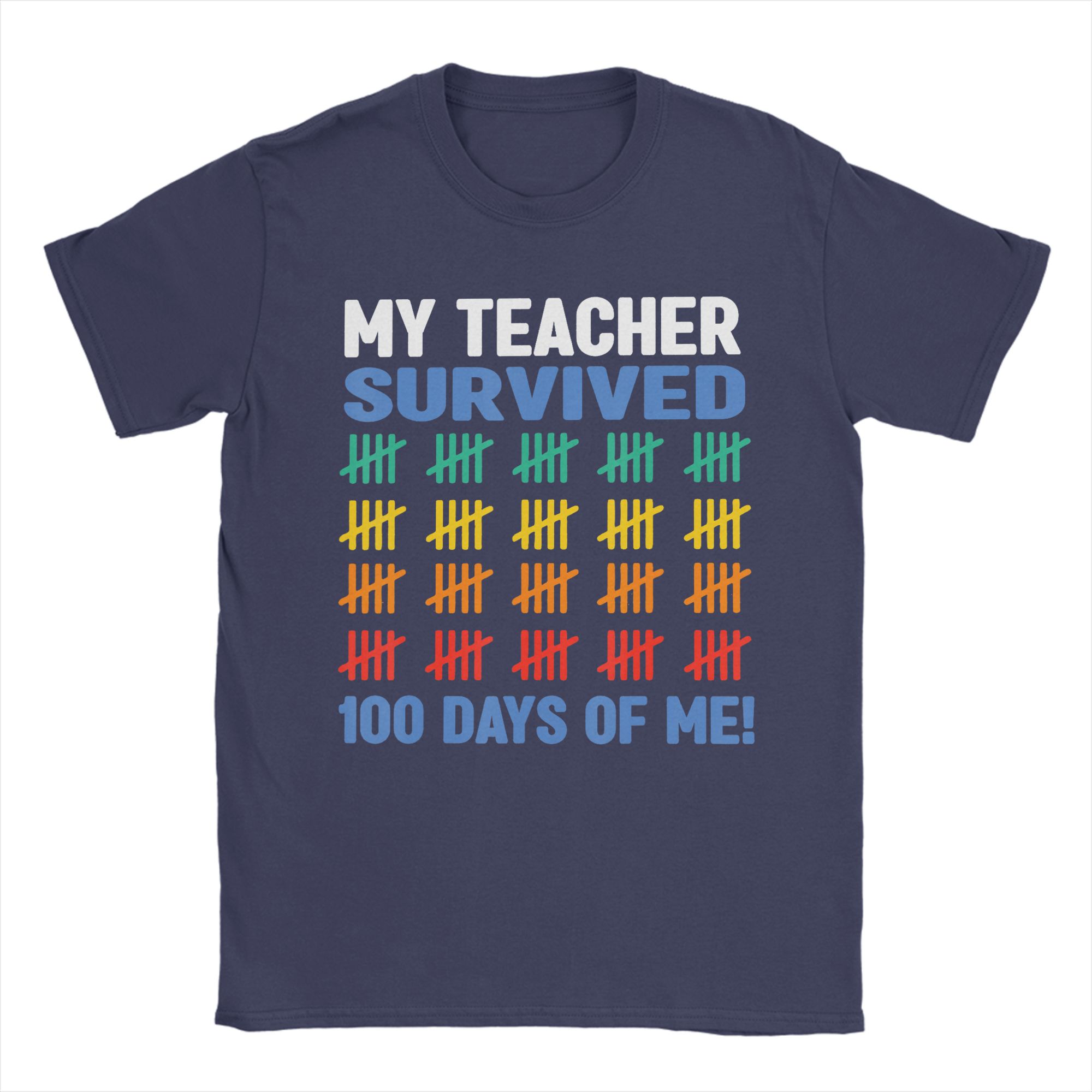 

100 Days of School 100th Day of School TShirt Summer Fashion TShirts Unisex Cotton ONeck Plus Size Top Tees Y2K Retro Tops 3XL