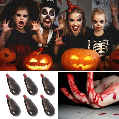 6/9/15/21 Stück Halloween Kunstblutkapseln Leicht zu reinigen Drama Requisiten Realistisches Fake
