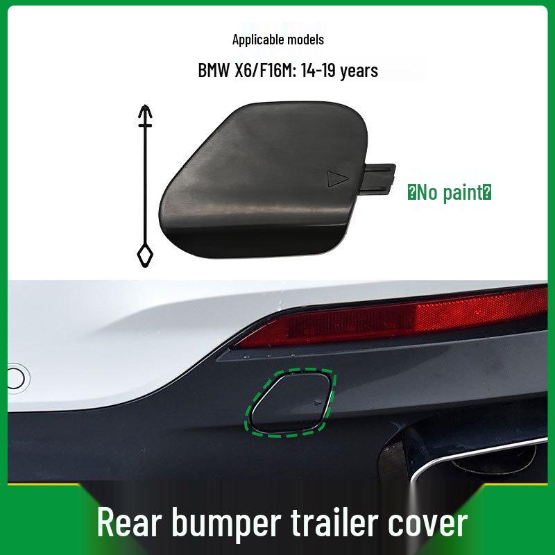 BMW X6 Sport F16 M Tow Hook Covers: Front and Rear Bumper Rescue Hole Covers