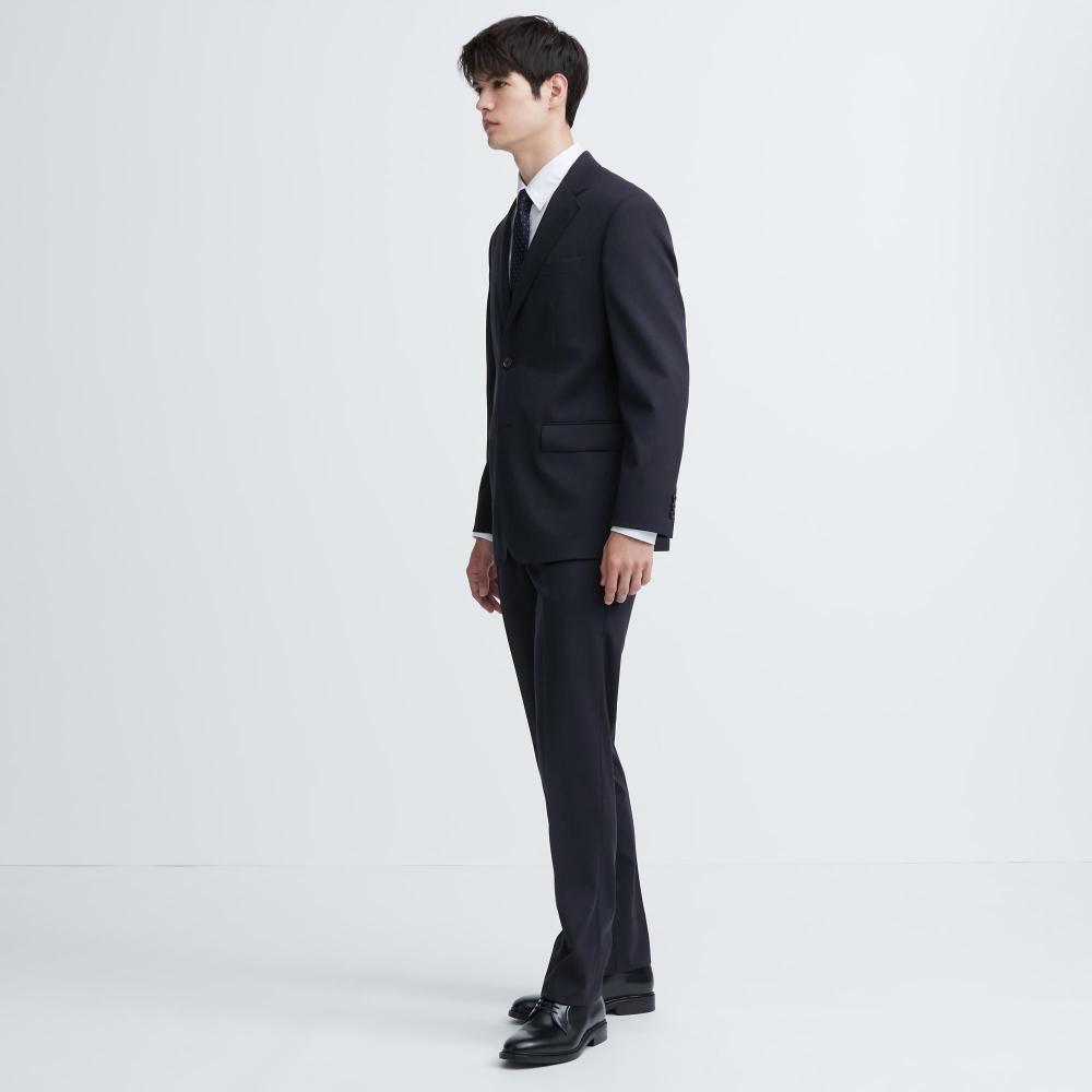 Uniqlo Japan Stretch Wool Jacket  Can Be Set Up 