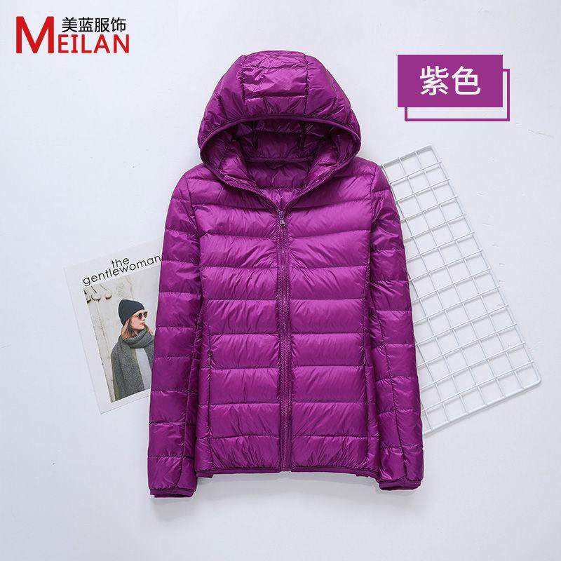 Down jacket women's new short light and thick warm and slim fashion jacket