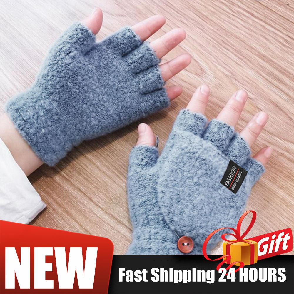 Double-Sided Heating Gloves Washable Rechargable USB Electric Heated Gloves Touchscreen Fingerless Hand Warmer Glove For Outdoor