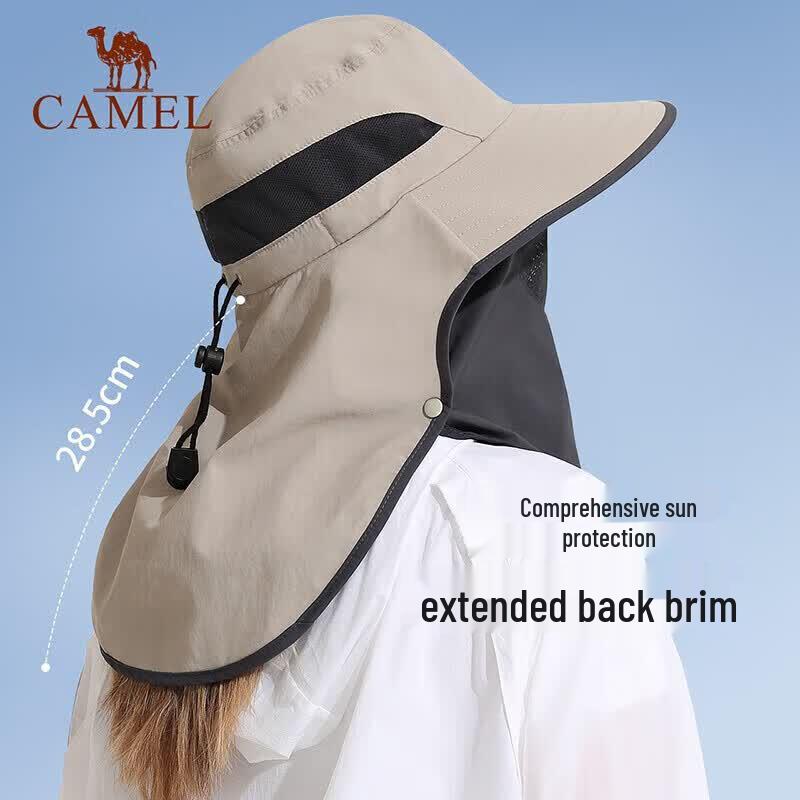CAMEL Outdoor Full-Brim UV Protection Bucket Hat