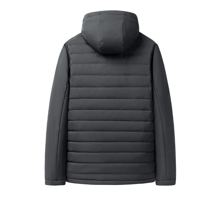Men's Winter Jacket Parkas Coat Casual Clothing Padding Thickened Fleece Jacket Male Derachable Hooded Windbreaker Clothing