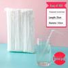 ZISIZ Individually Wrapped Disposable Bendable Plastic Straws
