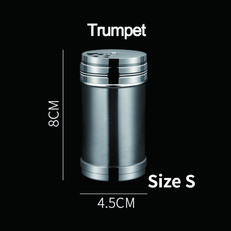 

JJYY Salt Sugar Bottle Rotating Cover Multi-purpose Stainless Steel Kitchen Gadgets Spice Pepper Shaker Spice Jar Seasoning Can