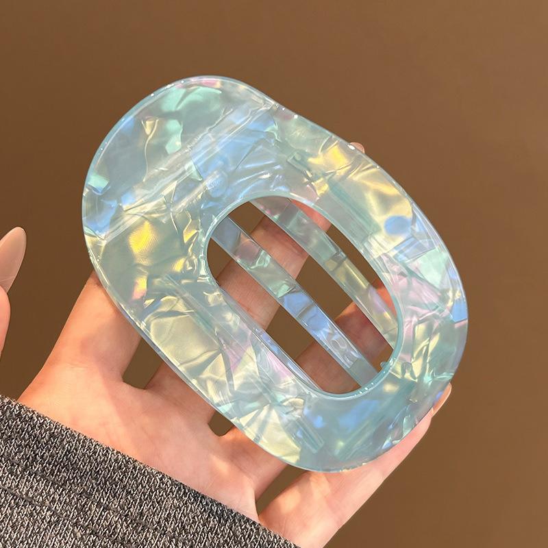 Subtle High-end Temperament Creative Curved Design Semi-circular Retro Grip Clip Daily Wear Ponytail Hairstyle Shark Clip