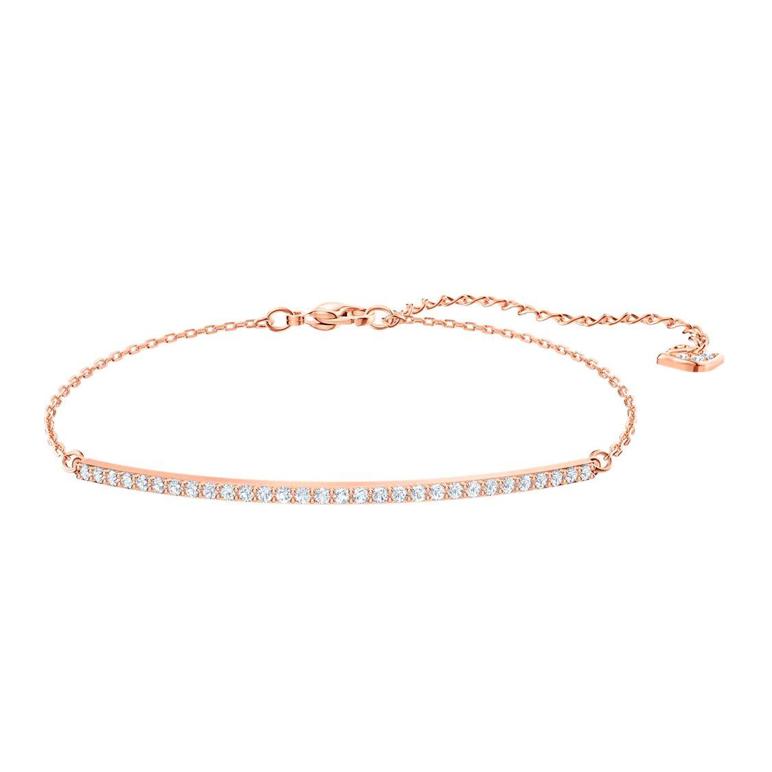 

Swarovski Only Smile Face Rose Gold Plated Bracelet Women bracelet 5464128 Box (Random Color)