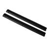 2pcs Heavy Duty Cable Protector Non Slip Safety Modular Interlocking Cable Protector Ramp Black