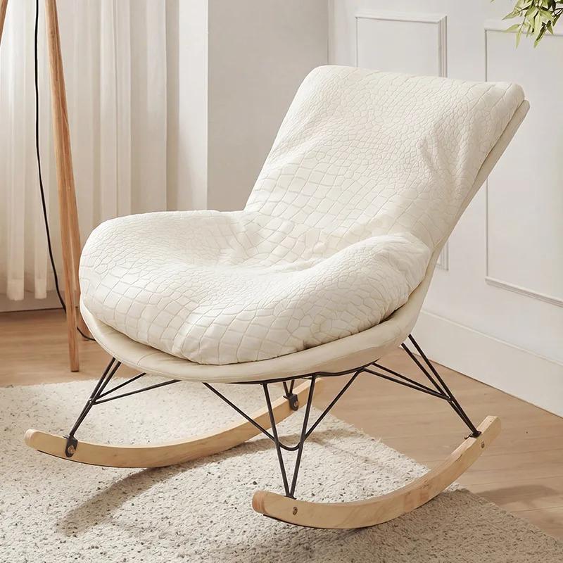 Jacquard Stretch Rocking Chair Cover All-inclusive Elastic Sofa Slipcover Washable Removable Protector for Balcony Living Room