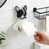 3D Dog Shape Dog Toilet Paper Holder Dispenser Wall Mounted Roll Rack  Kitchen
