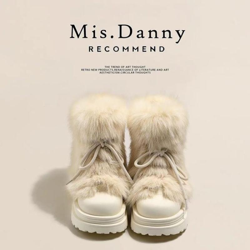 Mode Mode Hochwertige Damenschuhe 2025winter Neuer Stil Temperament Damen Schneestiefel Komfort Vielseitige Damen Stiefeletten Zapatos