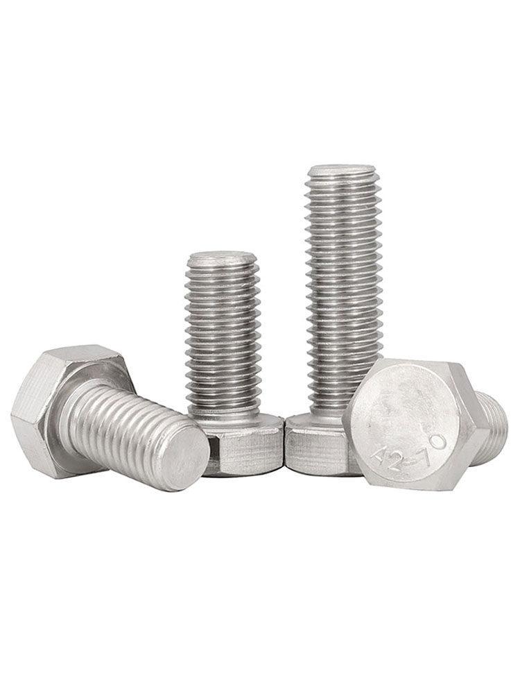 Threaded Stainless Steel Hex Head Bolts M3-M20