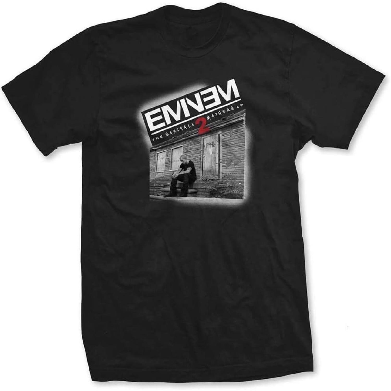 Rock Off Eminem - Женская футболка Marshall Mathers 2, Цвет Черный, Размер_ Большой S