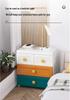 Multilayer Plastic Storage Cabinet: Drawer-Style for Bedroom and Nursery 