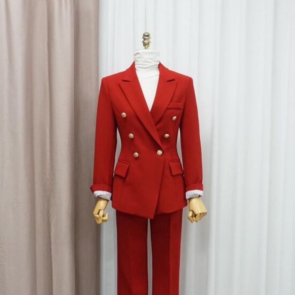 Style Latte Women Span Blazer Tailored Double Jacket
