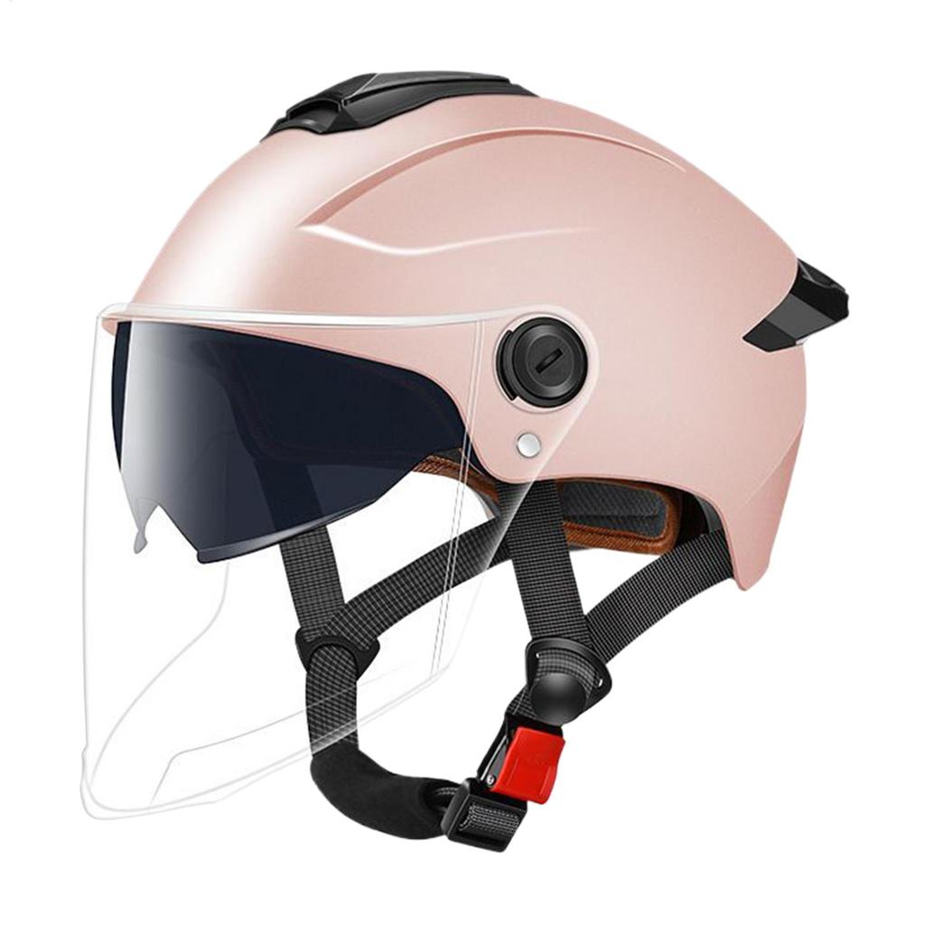 Large Motorcycle Helmet Open Face Adults Helmets Double Visor Headgear Protective Gear For Street Racing Motocross Scooter