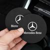 AXX2   2 Pcs Car Water Cup Mat Suede Non-Slip Coaster Accessories For Mercedes Benz AMG W204 W205 W203 W211 W212 W213 W201 W210 W124
