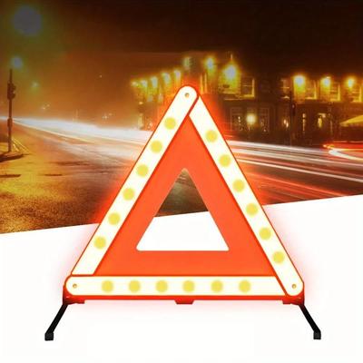 Výstražný trojúhelník pro nouzové zastavení vozidla Červený Reflexní Nebezpečí bezpečnosti silničního provozu Přenosný Skládací Stopka Reflektor