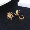 3Pcs Ear Cuff Earrings Non-Piercing Starfish Sun Cuff Ear Clip Earring For Women Fake Cartilage Simple Y2K Jewelry