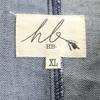 Brand new HB Big Hood Silky Denim Mod coat XL Long coat Denim jacket Men's Used