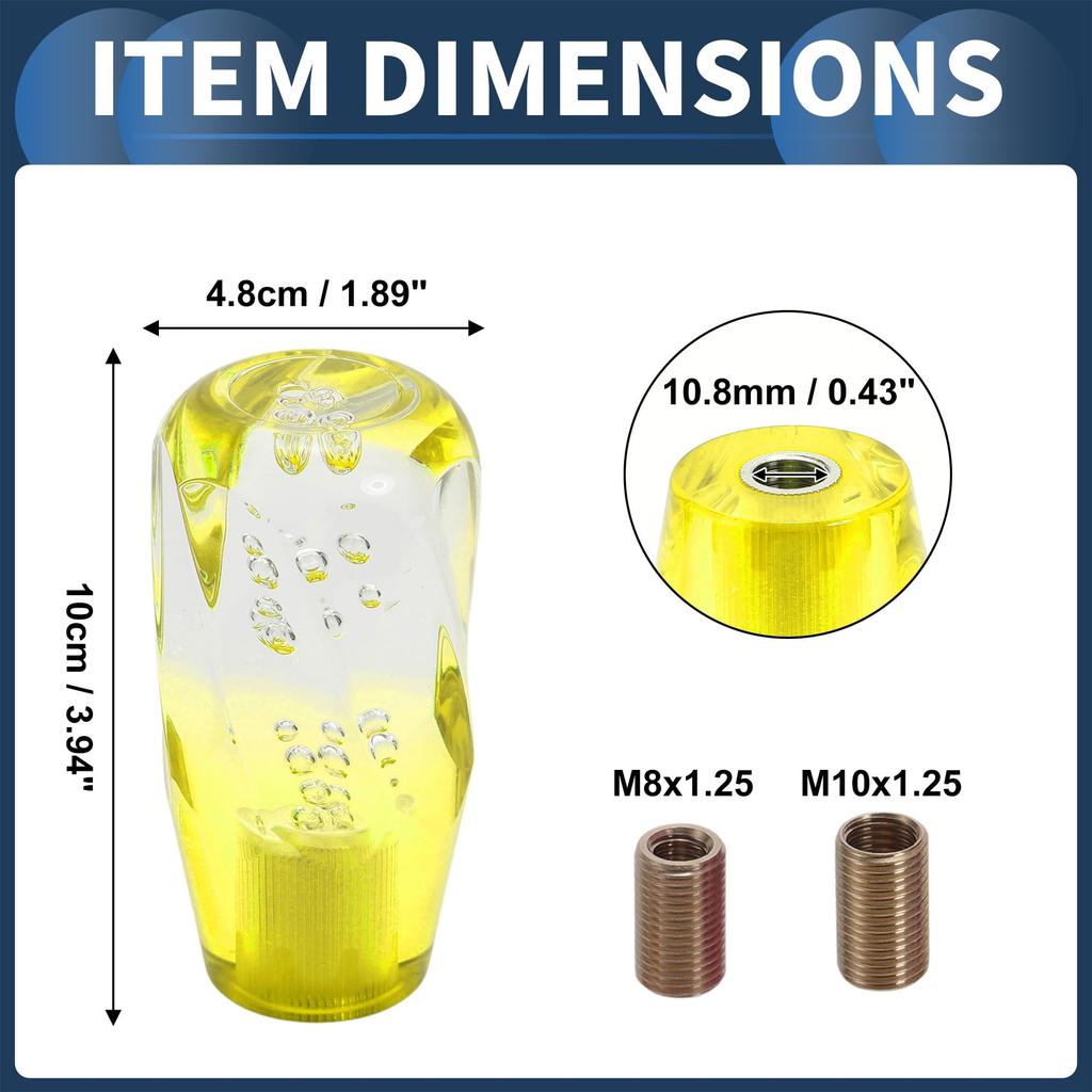 INFINAUTO Car Shift Knobs 10cm Universal Automatic and Manual Car Gear Shift Knob with
