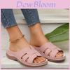 Wish Summer Womens Open Toe Slip On Sandals With Thick Sole For Beach And Casual Wear
