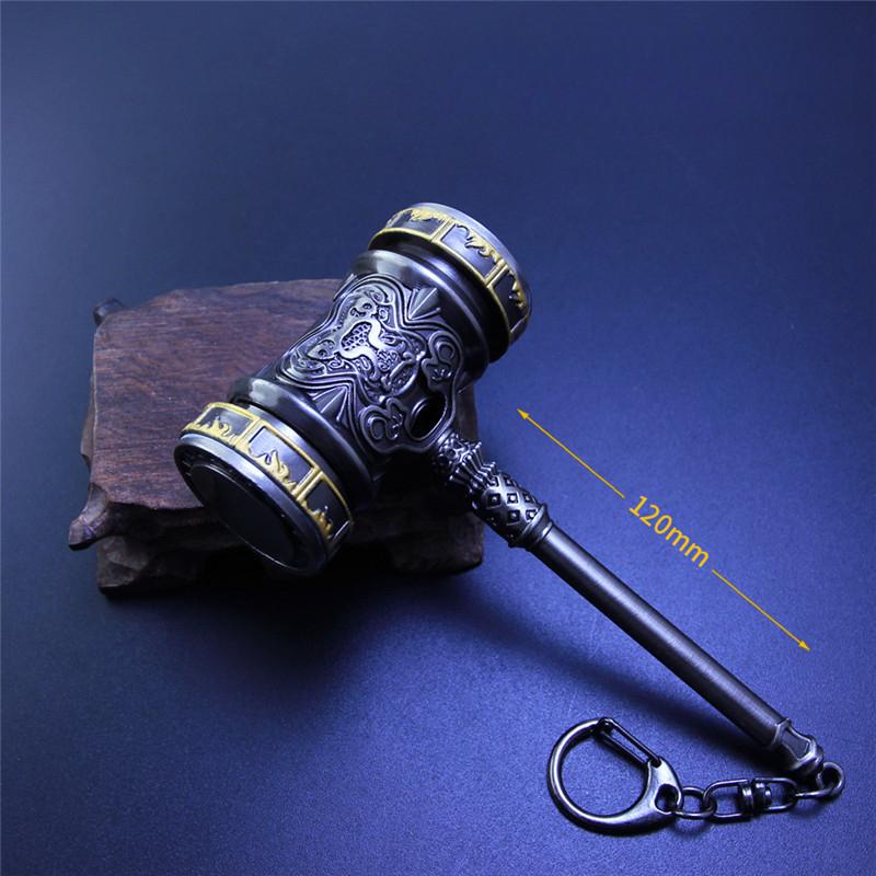 21/12CM Tang San Hao Tian Hammer Collectible Alloy Fantasy Ornament By Douluo Series Premium Metal Craft Decoration Gift