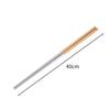 316 Stainless Steel Chinese Chopsticks Heat Resistant Metal Chopstick  Kitchen Tools