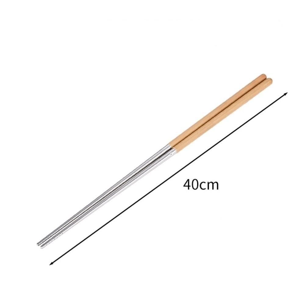 316 Stainless Steel Chinese Chopsticks Heat Resistant Metal Chopstick  Kitchen Tools