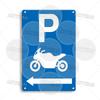 Metallschild Fahrrad Behindertenmotorrad Parkplatz Schild Fahrräder nicht am Zaun befestigen