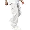 Men's Loose Fit Cargo Sweatpants with Elastic Waist Straight Leg Casual Athletic Pants
