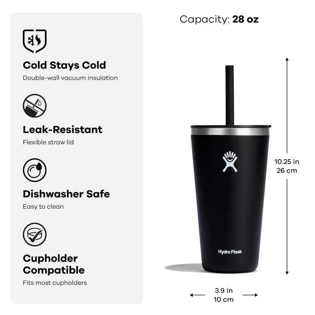 Stainless Steel Tumbler All Around Tumbler with Straw Lid 28oz 828ml Agave Insulated Cup Japanese (Authentic Product)