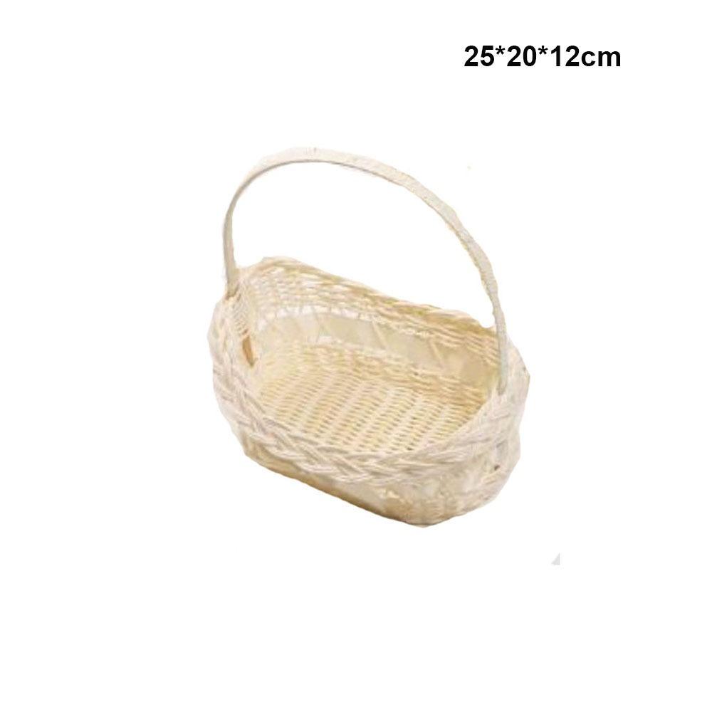 With Handle Flower Storage Basket Shopping Storage Hamper Basket  For Plant Home Wedding