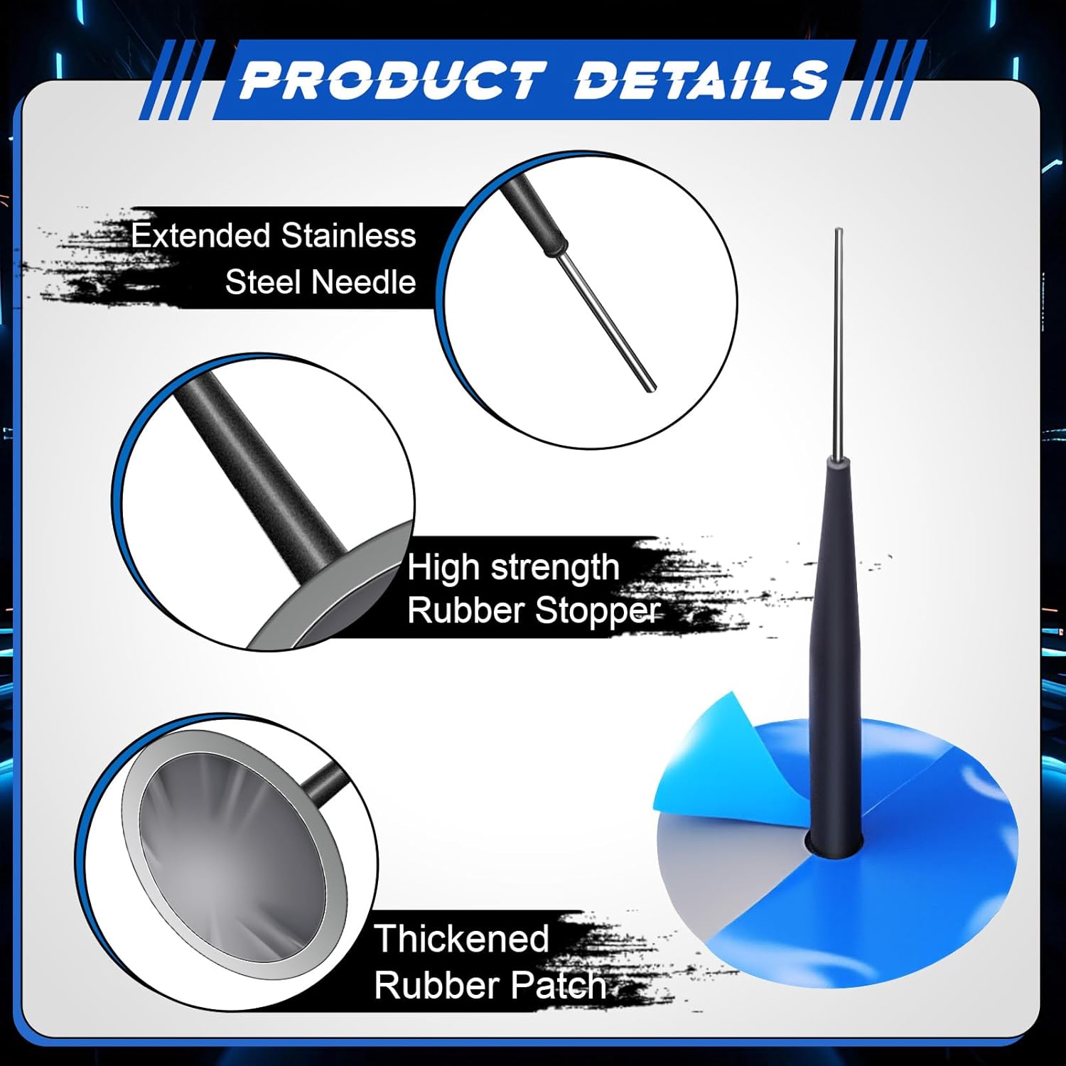 

29-Piece Tire Repair Kit: Patches, Buffing Wheel, Roller & Drill Bits for Cars & Motorcycles United States