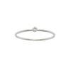 eManco Gold-Plated Non-Constricting Ring for Women - Thin Band with Tiny Diamond Accents and December Birthstone
