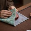 Chinese tablecloth, pot-absorbing tea towel pad, pure cotton rag, tea set, light luxury cover cloth, tea cloth.
