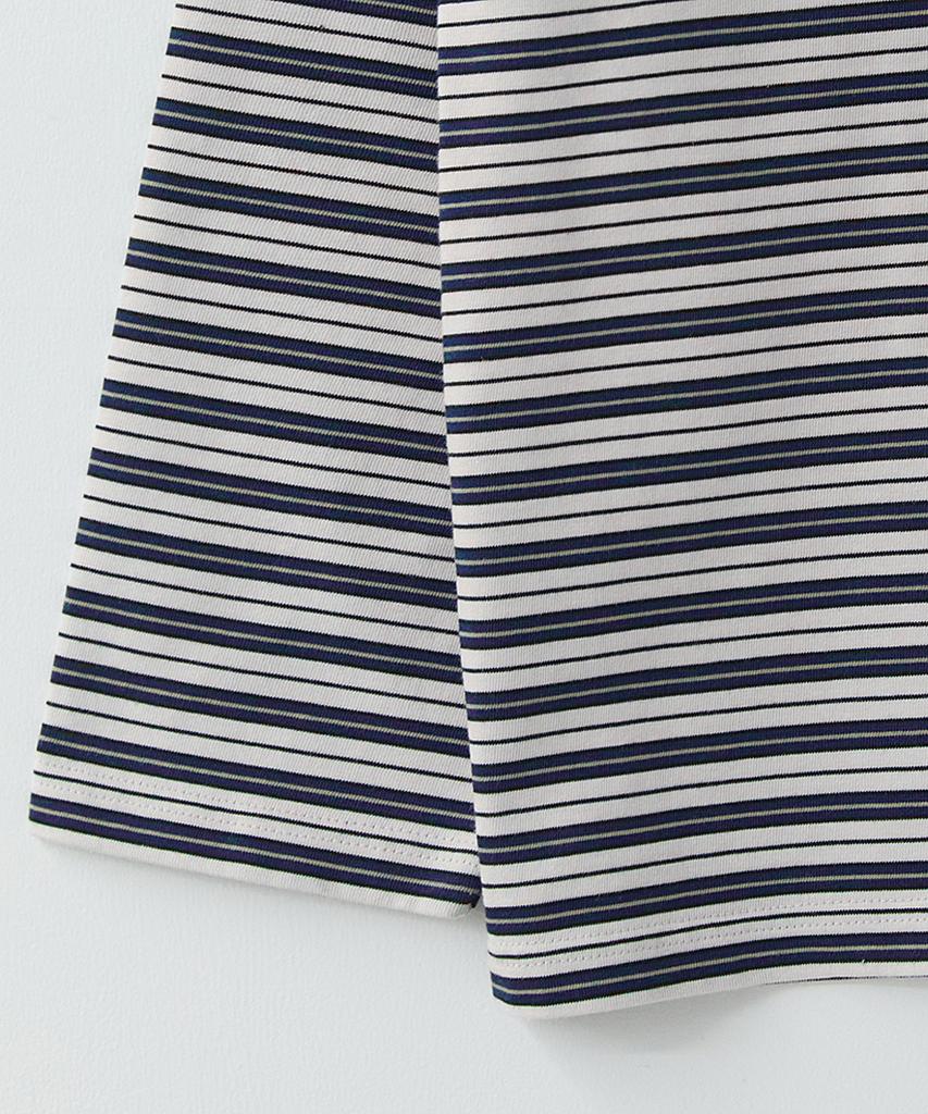 Leopeusaideu Multi Stripe Long Sleeve Blue