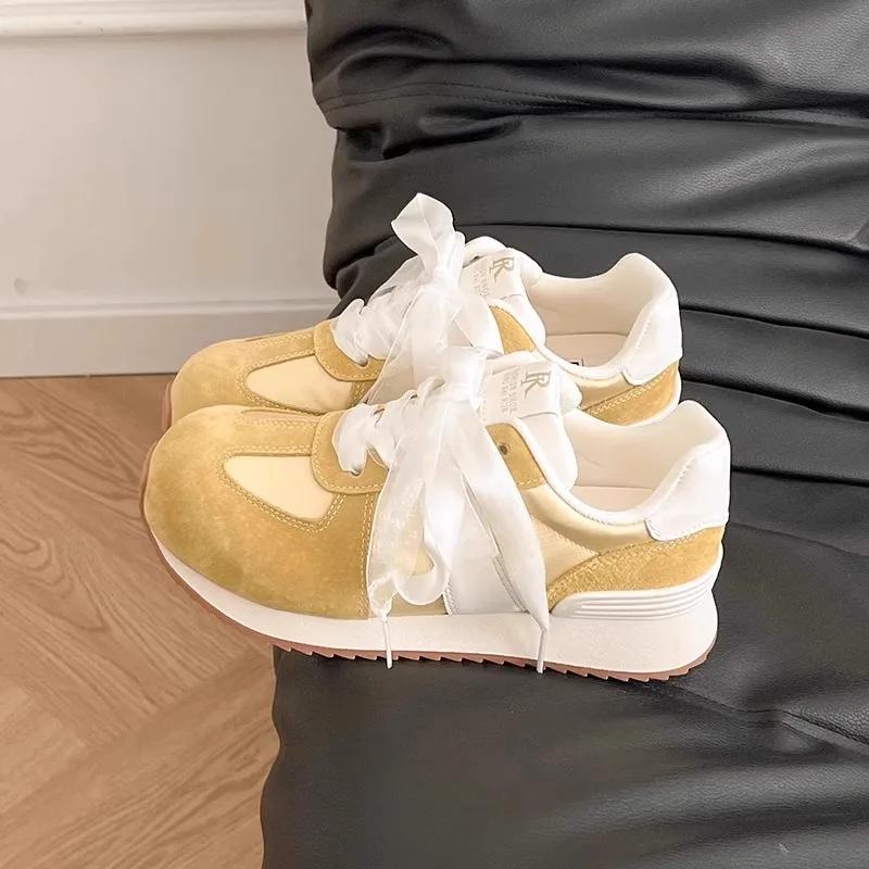 2025 Hot Sale Shoes Female Mixed Colors Women's Vulcanize Shoes Outdoor Women Sneakers Lace Up Low Heel Women's Casual Shoes