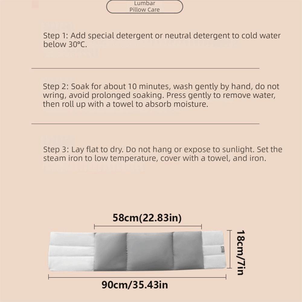 Comfortable Lumbar Support Pillow Adjustable Wrap Around Lumbar Roll Pillow  Four Seasons