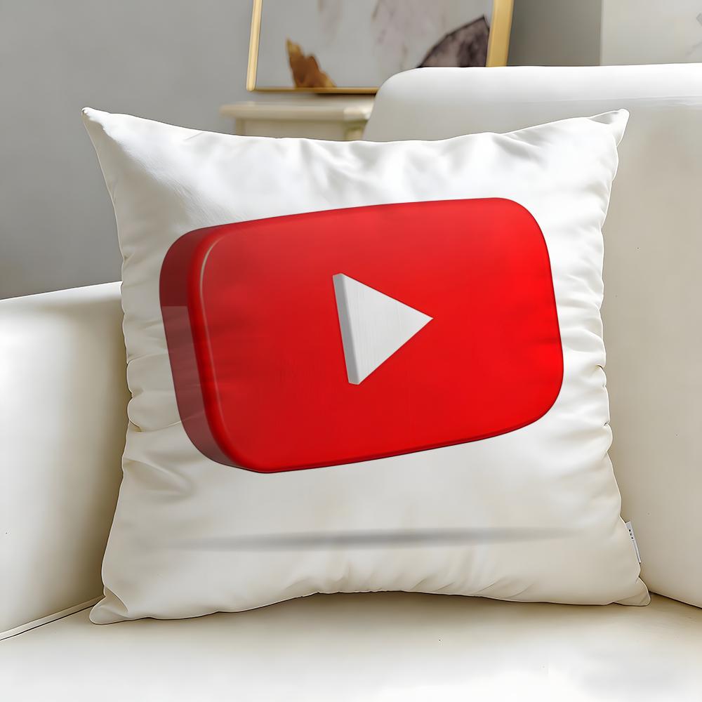 Stylish Yyoutubeing Cushion Cover Soft EasyWash Pillow Case Versatile for Couch Bed Travel and Office