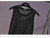 2019 Korean Style Sequin Tassel Spaghetti Strap Vest - Gold Thread Sleeveless Knitted Top for Women
