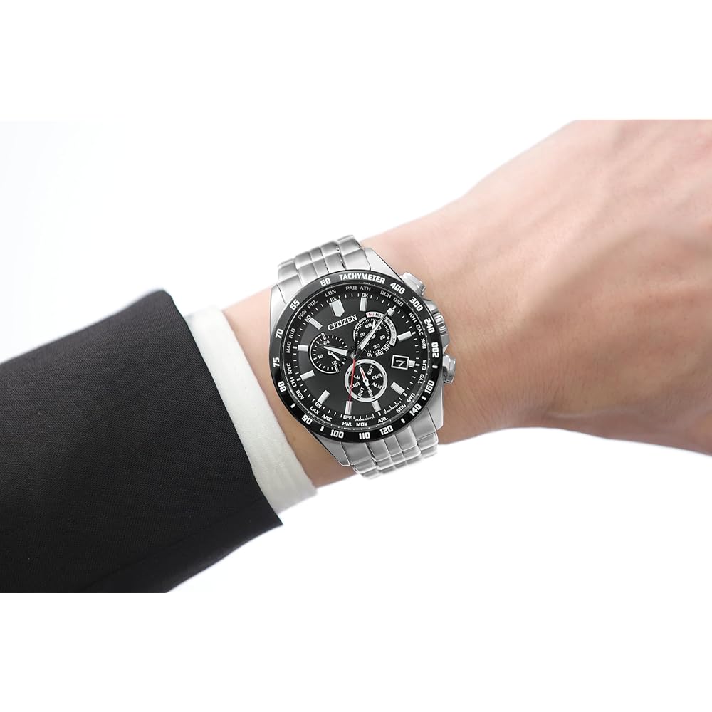 Citizen Eco-Drive Radio-Controlled Chronograph Direct Flight Men's Watch Silver