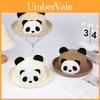 Panda Cartoon Sun Hat For Kids And Adults With Wide Brim Breathable Straw Summer Outdoor Wear