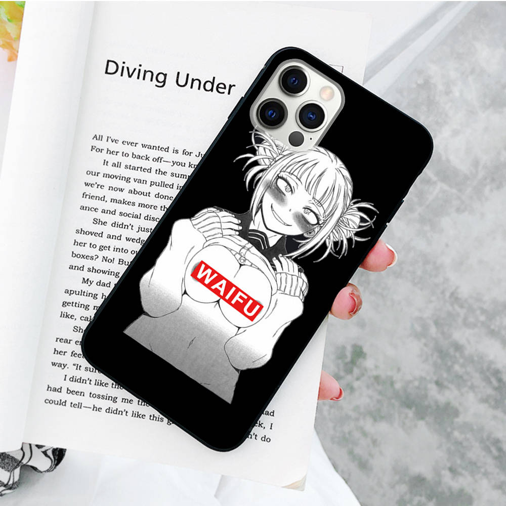 JW80 Waifu Senpai Anime Girl Soft Case for Samsung Note 20 Lite S24 Ultra S23 A03 A05 A06 A11 A71 A15 A16 A13 A24 A25 A33 A52 A53 A50 M55 M35 Plus