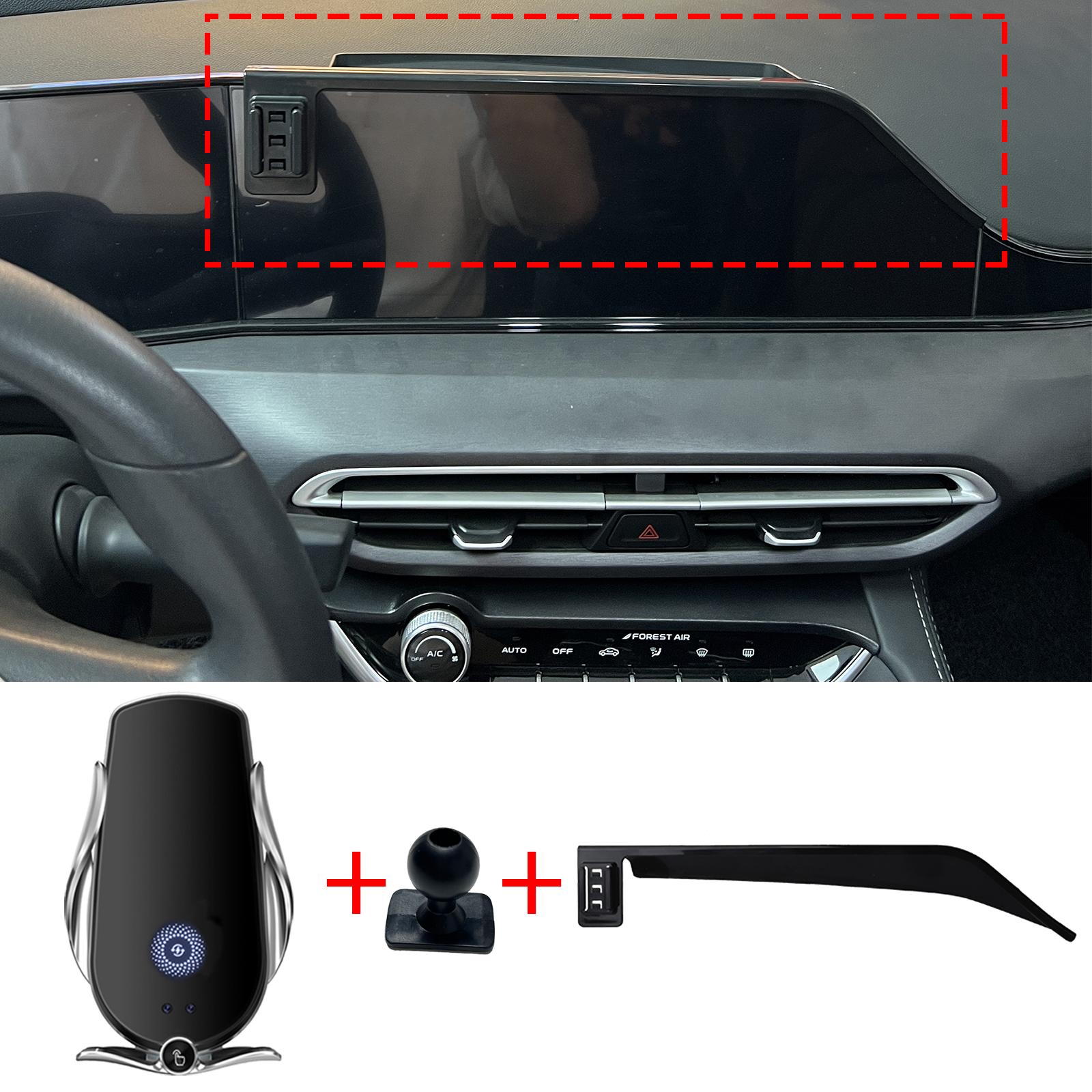 

for Changan Eado Plus 2025- GPS Bracket Accessories Navigation Stand Auto Car Mobile Phone Holder Charging Silver M1