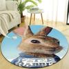 1pc Peter Rabbit1 Design Printed Area Round Carpet for Bedroom Living Room Home Decor Rugs Mat Non Slip Mat Rug for Bedside