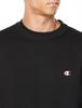 Long Round One Point Crew Neck S [Champion] Sweatshirt, Sleeve, Neck, Logo, Sweatshirt, C3-W005, Men's, Black,