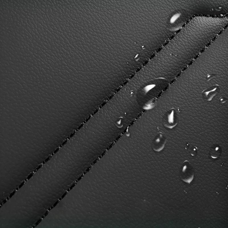 All-inclusive Fashionable Car Seat Covers with Pu Leather, 2 Pieces Suitable for Most Cars To Resist Wear and Tear and Scratches