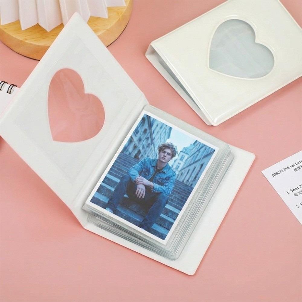 Macaron Card Book Heart Cutout Card Holder Portable Photo Binder Kpop Card Keep